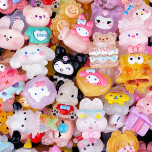 Cartoon Crystal Clear Sparkling Resin Accessories