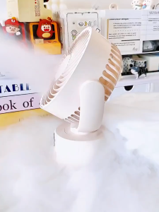 Camping Fan Portable Desk Kipas Display Rechargeable 10000mAh Charging 3 Speed Electric Fan Silent Table Oscillating Wireless Fan