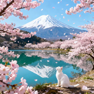 Jigsaw Puzzle Beautiful Mountain Tree Landscape Cat Art For Adults Great Weekend Relaxation And Family Fun Gift