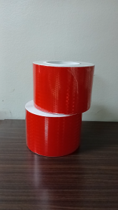 Red Reflector Sticker Honeycomb Tape 4 inches Waterproof