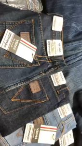 neoWRANGLER Burlois - Celana Panjang jeans Denim Pria - Celana panjang Vagas Pria Reguler