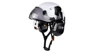 CE Safety Helmet With Built-In Goggles Earmuffs Hard Hat With Visor Vented Industrial Hardhats Construction Work Head Protection