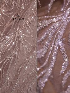 Vải Ren Thêu Hạt Sequin Màu Hồng Z85 Quần Áo Dạ Hội Trang Phục Thời Trang Chất Liệu Thiết Kế Cho Tiệc Cưới Trang Trí Nhà Cửa