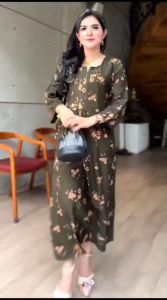 DASTER TERBARU 2025 - DRESS CHIBI JUMBO LD 120 - BAJU IBU HAMIL BUSUI - CHIBI BUNGA