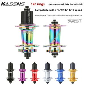 8/9/10/11 Speed 32/36 Holes Four Palin Bearing Mountain Bike Freehub Rear Hub 32h 36h Noisy Cube Bicycle Bushings