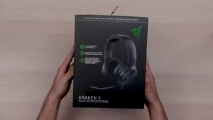 Razer Kraken X Gaming Headset Wired 7.1 Surround Sound with Cardioid Mic Over-Ear Headphones.