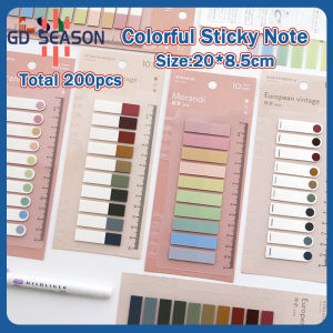 200pcs Colorful Sticky Note Memo Pad Lable Sticker Bookmarks Notepad School Office Stationery