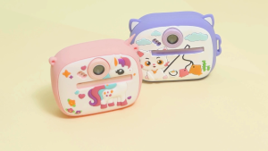 Sureto Digital Mini Instant Camera Giraffe Pink with Thermal Paper