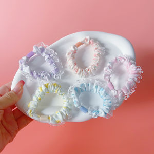 Girls Lace Hair Ties Large Elastic Hair Bands Sweet Hair Bands High Ponytail Elastic Hair Bands Childrens Headbands Accessories