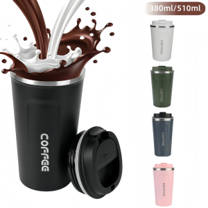 Leakproof Travel Thermo Cup for Tea Water Coffee Cup 380/510ML Double-layer Insulation Cold And Hot Thermo Cafe Thermos Mug