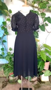 BỎ MẪU - Đầm Trung Niên Thiết Kế Tươi Sáng Họa Tiết Sang Trọng Đi Tiệc Cho Mẹ u50 u60 LT563