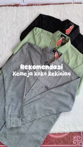 Baju Koko Pria Dewasa Lengan Panjang Silmi Kemeja Alan