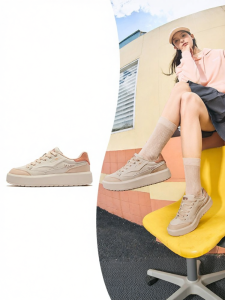 Erke | Giày Sneaker Nữ Đế Dày Platform Phong Cách Casual