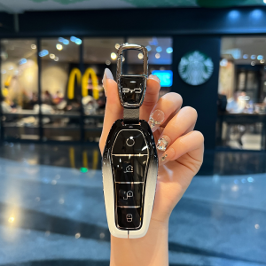 Vỏ Chìa Khóa Thông Minh Ô Tô Màu Chuyển Sắc TPU Hợp Kim Kẽm Cao Cấp Cho Xe BYD ATTO 3 Dolphin Seal Sealion 6 HAN M6 DM-i – Bảo Vệ Nút Bấm Kèm Móc Khóa