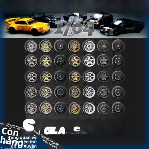 Đĩa Lót Trục Bánh Xe Hợp Kim 1/64 Có Trục Bi Cho Mô Hình Xe Hơi JDM Bộ Phận Nâng Cấp Mô Hình Xe Hơi Trục Bánh Xe Đĩa Lót Trục Bi