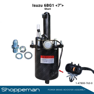 ISUZU 6BG1 POWER BRAKE BOOSTER ASSEMBLY 7" 7 INCHES SHORT TYPE 1-47800-763-0