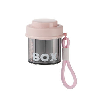 Pill DispenserPortable Supplement Organizer Bottle with Anti-Mixing and Wide Openings Design for Travel