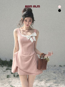 SHAOYEYAN | Đầm Ngắn Giả Asymmetrical Hem