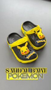Sepatu Sandal Anak Laki-laki Baby Kids Model Baim Usia 6-12 Bulan 1 2 3 Tahun Tali Belakang Karakter Pokemoon Lucu Porto 1006