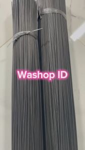 Ruji Sangkar untuk sangkar burung 2mm 65 cm warna hitam isi 1000 batang Lidi bambu