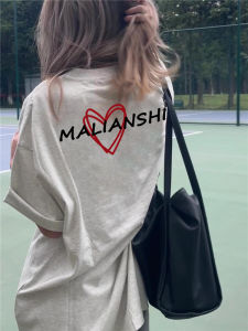 Pure Cotton Short Sleeve T-Shirt Womens American Style Half Sleeve Top High Street Design Summer Casual round Neck Tee