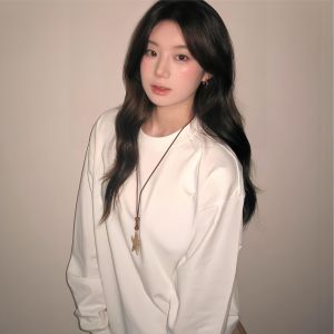 Áo Thun Nữ Cổ Tròn Tay Dài in Chữ Cotton Phong Cách Mỹ Hip Hop Áo Thun Nữ Chất Lượng Cao Thoáng Khí Mùa Hè 2025