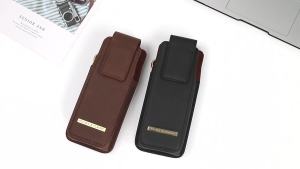 Puloka For Samsung Galaxy Z Fold 6 5 4 3 2 5G Pouch Belt Case Holster Flip Case Waist Bag Leather Vertical Phone Bag With Loop