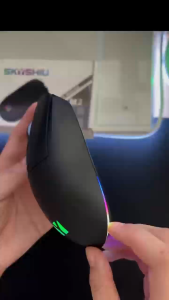 SKYSHIU Bluetooth 2.4G wireless silent mouse dual mode sensor business office lightweight portable gaming mouse RGB lighting desktop computer / laptop / macbook / iPhone / Android / iped universal mouse