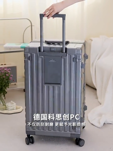 READY STOCK Expandable Luggage 20/22/24/26/28/30 Inch Front Opening Large Capacity Deep Storage Bag Travel Suitcase Bagasi