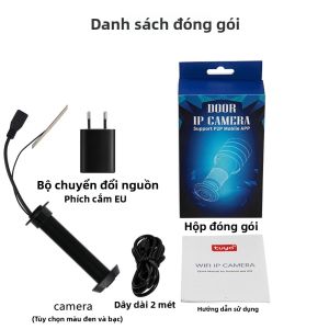 Camera Cửa Mắt Thần 1080P 2MP LED Tích Hợp Hồng Ngoại Âm Thanh Góc Rộng IP Mini Wifi Không Dây Hỗ Trợ Thẻ TF Onvif P2P Điều Khiển Bằng Ứng Dụng Tuya