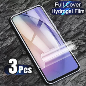 3Pcs Screen Protector Hydrogel Film Samsung S25 S24 S23 S22 S21 Ultra Plus FE A56 A55 A54 A36 A35 A15 A16 5G