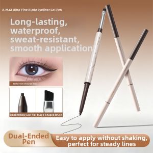 Smudge-Proof Long-Lasting Dual-End Slim Eyeliner Pen Brown