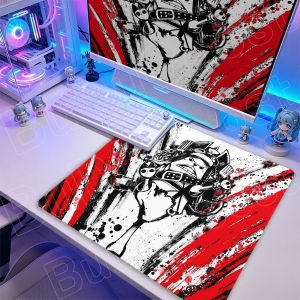 Bandai | 50X50cm Roronoa Zoro Gaming Mouse Pad Ink Wash Style New Laptop Rubber Deskmat One Piece PC Gamer Table Decoration Office Carpet