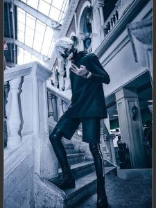 Tokyo Ghouls Ghoul Cosplay Suit Men and Women Can Wear Kaneki Ken Full Set Mask/Wig Suit Anime Cos