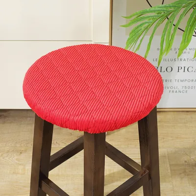 Thickened Cotton Chair Cover round Seat Cushion Universal for All Seasons Home Restaurant School Student Polyester Fiber