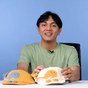 Topi ANAK BAYI Balita impor usia 1-3 thn Baseball Motif Singa Laut Terbaru