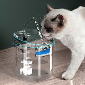 Smart Pet Water Dispenser for Cat Dog USB Circulation Transparent Intelligent Automatic Sensor Drinker Fountain Filter Accessories