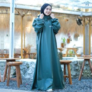 JAS HUJAN GAMIS  ANTIREMBES TEBAL KUAT ELASTIS