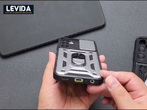 Samsung A25 Case Robot Ringstand Slide Kamera Protect