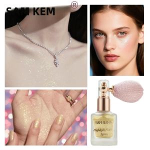 Xịt Làm Nổi Bật Chống Thấm Nước Fine Glitter Trang Điểm Lung Linh Lâu Trôi Cho Phấn Mắt Mặt Và Cơ Thể - Phấn Phủ Làm Sáng Và Kiểm Soát Dầu