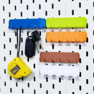 1pc Pegboard Expansion Accessories Plastic Hooks Multiple Colors Available. Ideal for organizing and storing items in your hom