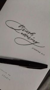 Brush Lettering Starter Kit Practice Book Calligraphy