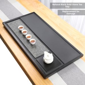 Natural Draining Stone Tea Tray Large Size