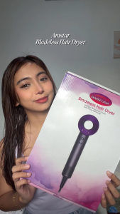 Amstar 5-in-1 Purple Bladeless Hair Dryer | High Power & Quick-Dry | Blow Dry & Hair Styling Tool