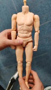 1/6 Scale Male Light Skin Tone Joint Body 12 Soldier Standard Durable Action Figure Articulated Body Dolls for 1:6 Head Sculpt