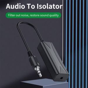 VAORLO | VAORLO Professional Audio Ground Loop Noise Isolator 3.5MM AUX Anti-interference Safe Accessory Clear Stereo For Car TV Speaker