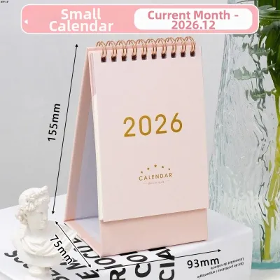 Retro Style Simple Desktop Calendar Made of Kraft Paper