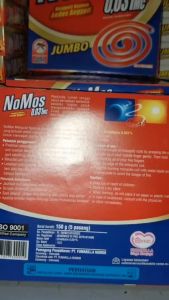 obat nyamuk bakar nomos jumbo/FUMAKILLA OBAT NYAMUK BAKAR TIDAK BERASAP/OBAT NYAMUK BAKAR WANGI