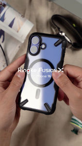 Ringke Fusion-X Mag Compatible with iPhone 16 Case Cover Military Protection Transparent Hard Back Advanced Protection TPU Bumper iPhone 16 Back Cover