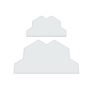 YOMDID 2pcs Hexagonal Decorative Storage Baskets DIY Transparent PET Quilting Templates - Templates for Accurate Patchwork